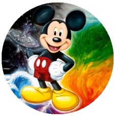 RMMZ Disc de icing poza comestibila rotunda cu Mickey Mouse D 20 cm